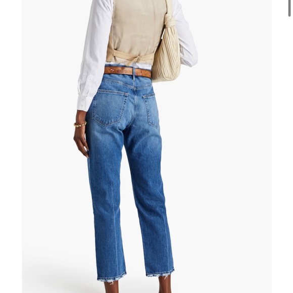 FRAME Le Original cropped high-rise straight-leg jeans - Picture 2 of 7
